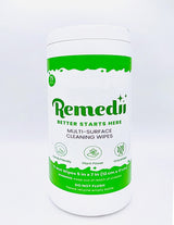 Remedii's Multi-Surface Cleaning Wipes, Unscented, 75 Count