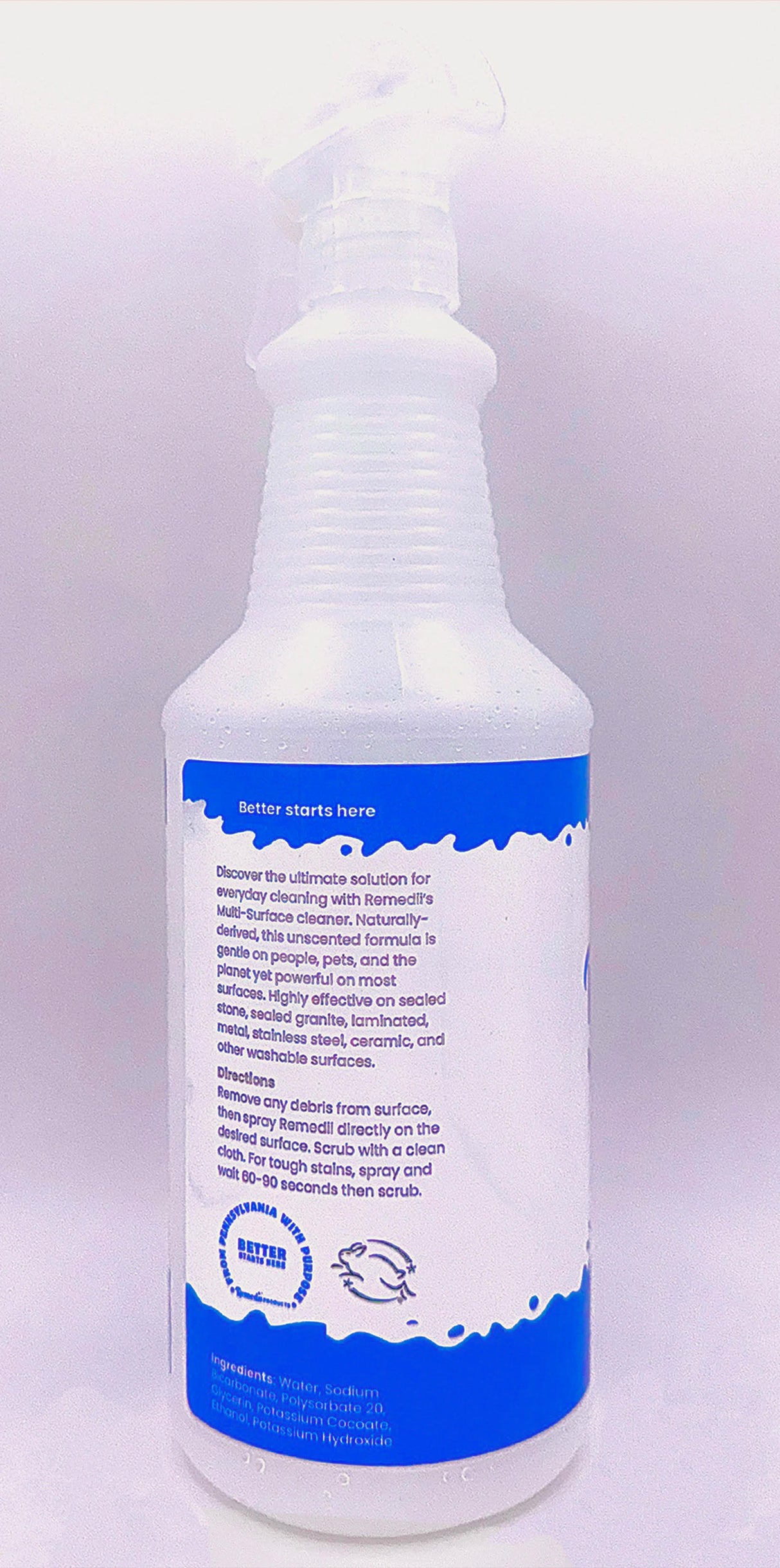 Remedii's Multi-Surface Cleaner, Unscented, 32 Ounces
