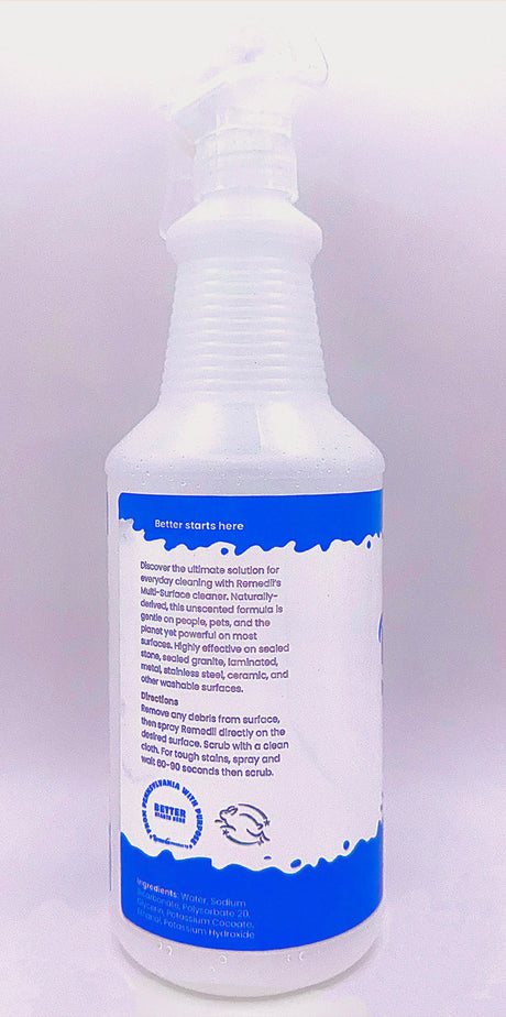 Remedii's Multi-Surface Cleaner, Unscented, 32 Ounces